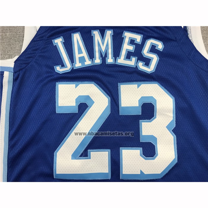 Camiseta Los Angeles Lakers Lebron James NO 23 Classic 2019-20 Azul